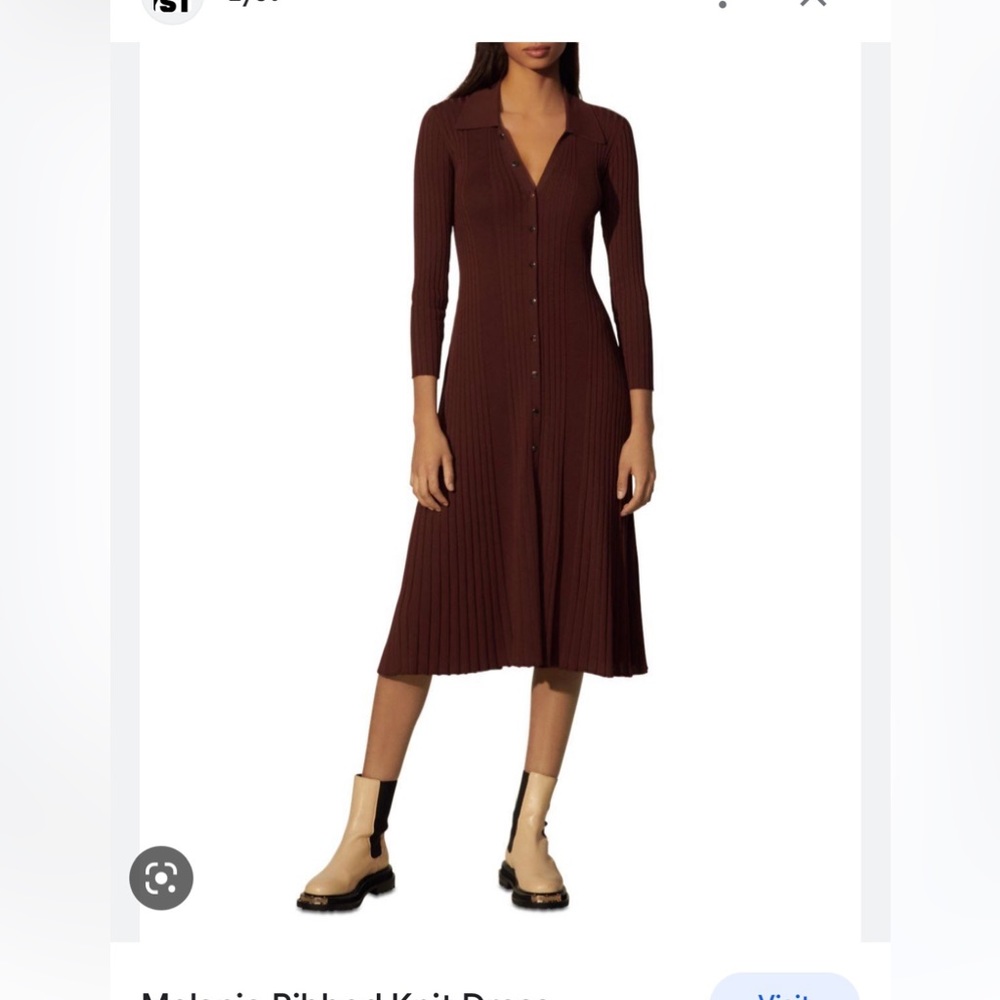 Sandro brown dress
